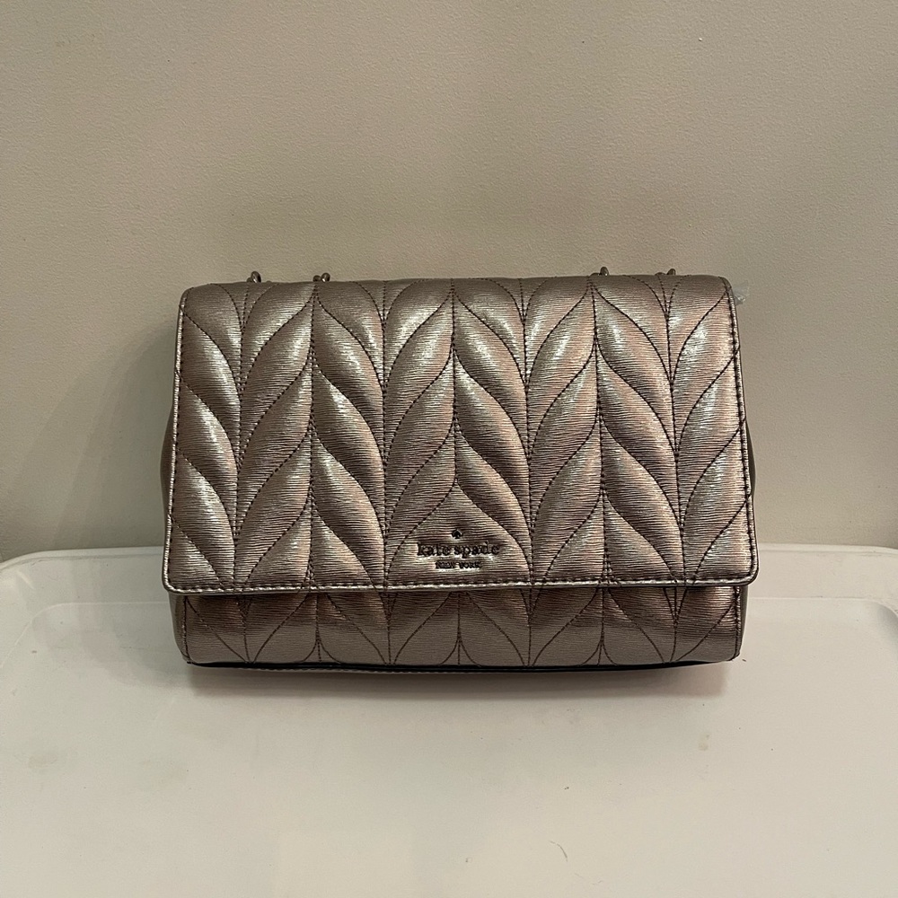 Kate Spade Quilted Emelyn Metallic Shoulder Bag
